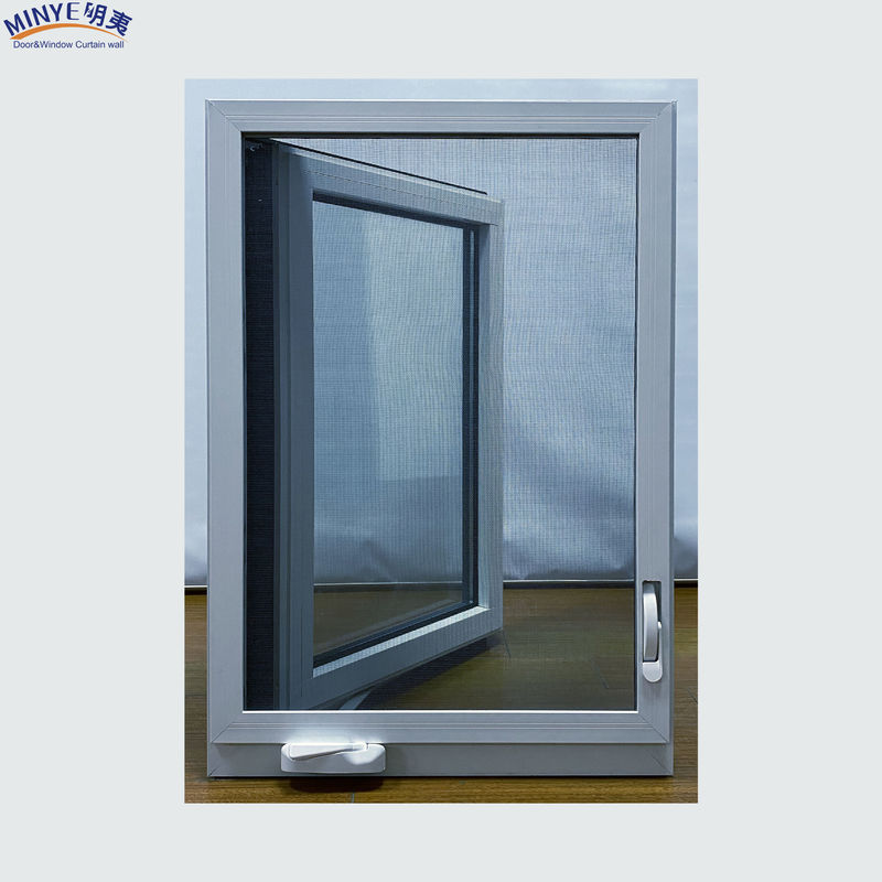 Negro y Blanco Moderno Diseño de Ventana Grill American Casement Ventana con perfil de 1,4 mm