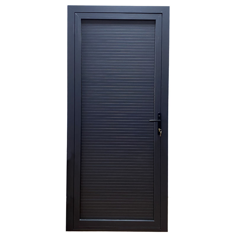 Estilo de diseño moderno Placa de aluminio gris de puerta única para puertas de casement