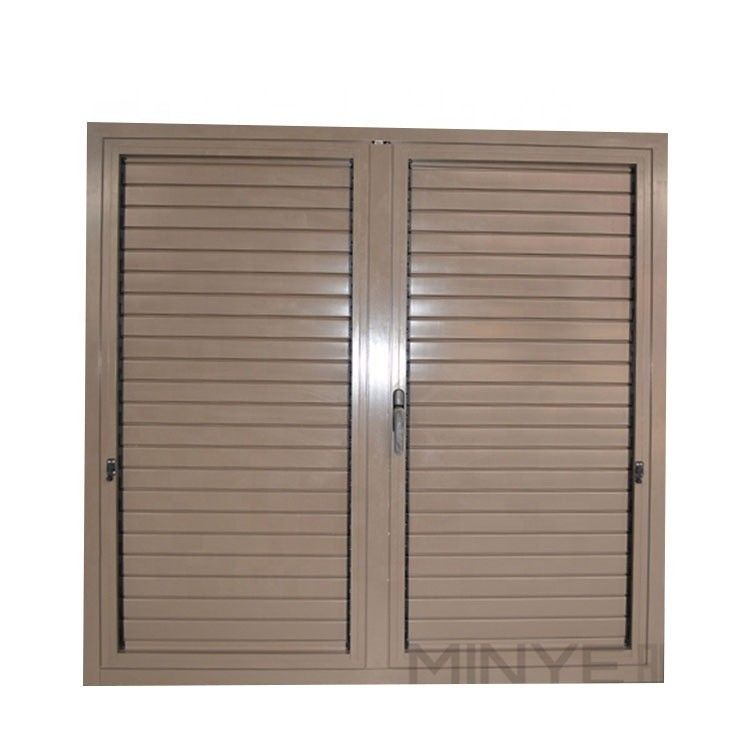 Cortina de persiana ajustable de tamaño personalizado para ventana interior en acabado recubierto de polvo