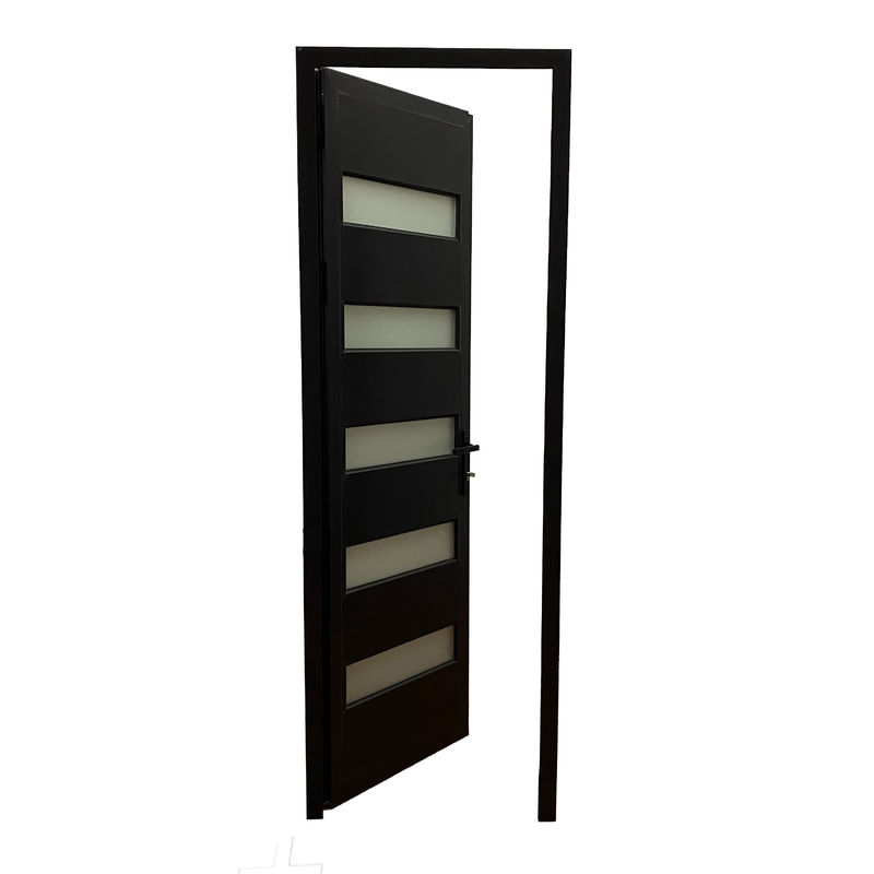 Puerta de aluminio de tamaño personalizado para aislamiento térmico en el baño