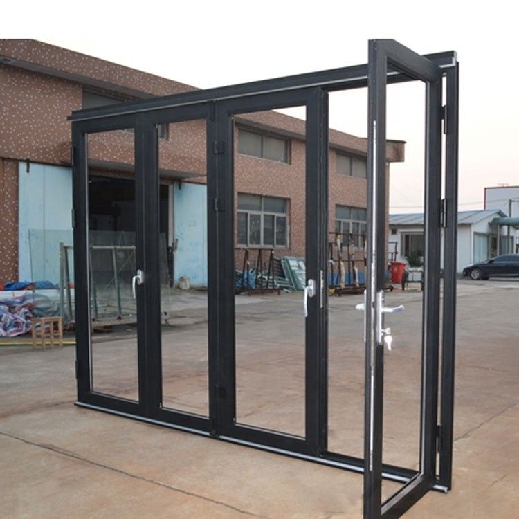 Puertas plegables de vidrio de aluminio plegables para el lugar de trabajo