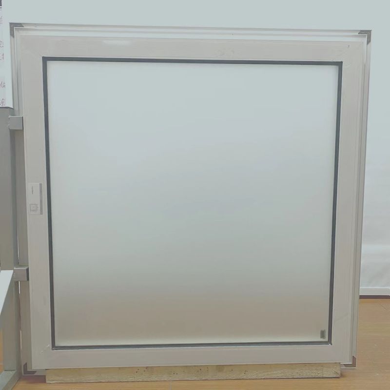 Vidrio doble templado de aluminio ventanas fijas para apertura horizontal con patrón de triple vidrio