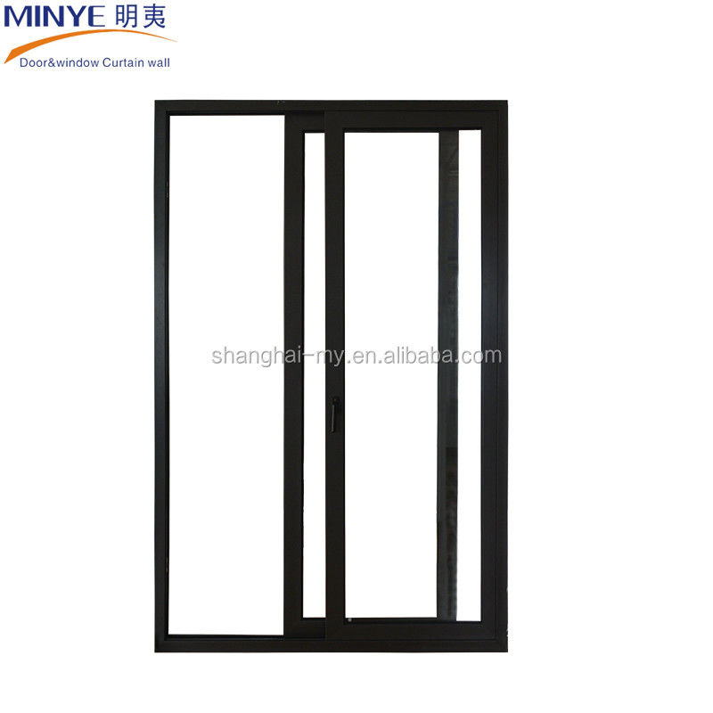 Puertas de patio de 3 paneles de madera revestida de aluminio con puerta corredera de vidrio templado de vidrio con baja temperatura