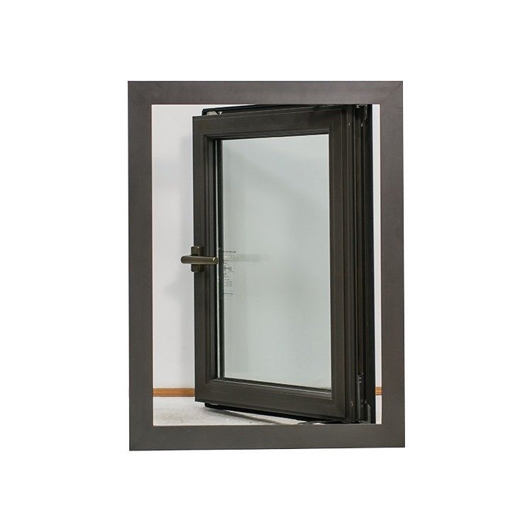 Ventana giratoria de inclinación de aluminio con ventaja de aislamiento térmico e impermeable