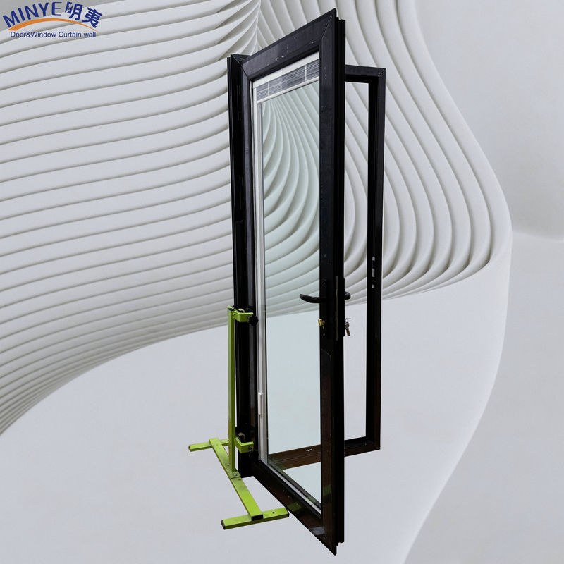 Tamaño personalizado Aluminio Entrada frontal Puertas de cristal para el interior de la casa