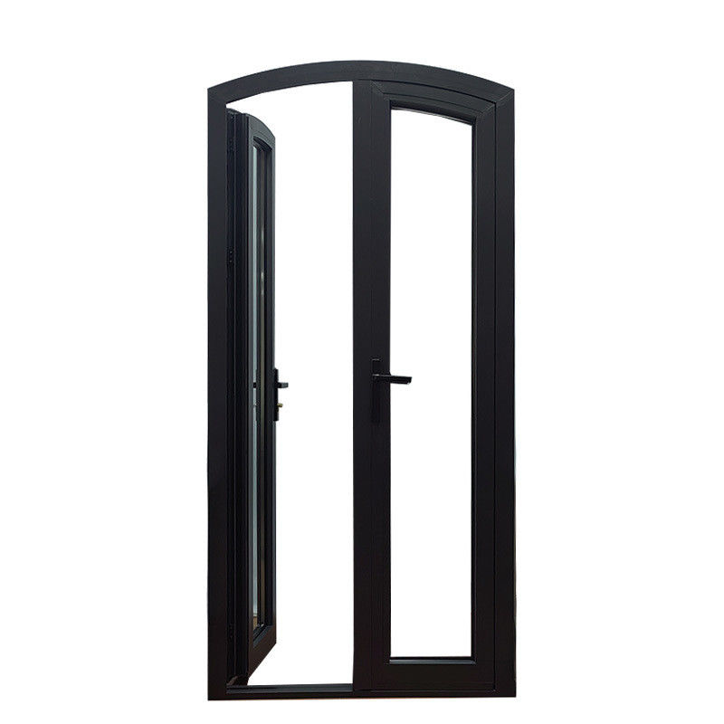 Puerta de casamento de entrada frontal de color personalizado para el hogar y comercial en aleación de aluminio