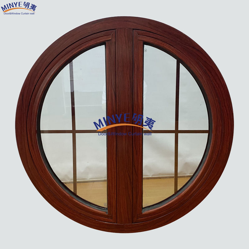Diseño moderno de la ventana de revestimiento redonda de aluminio con colores personalizados y buen sellado